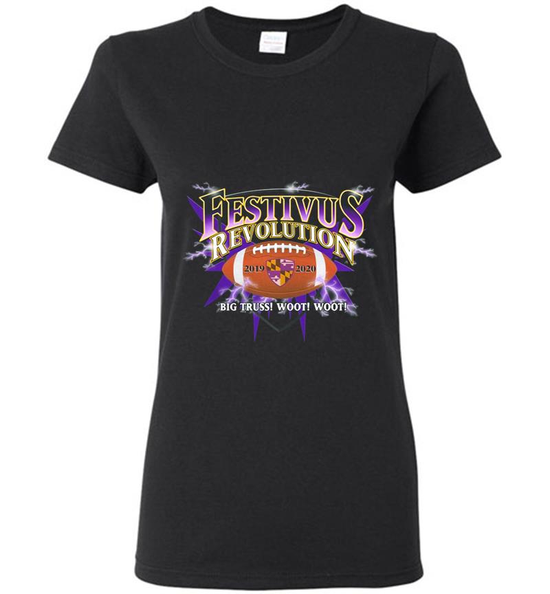 Baltimore Ravens Festivus Revolution 2019-2020 Womens T-Shirt