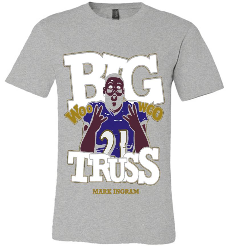 Inktee Store - Baltimore Ravens Mark Ingram Jr. Big Truss Woo Woo Premium T-Shirt Image