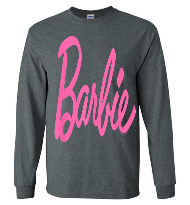 Inktee Store - Barbie Logo Long Sleeve T-Shirt Image
