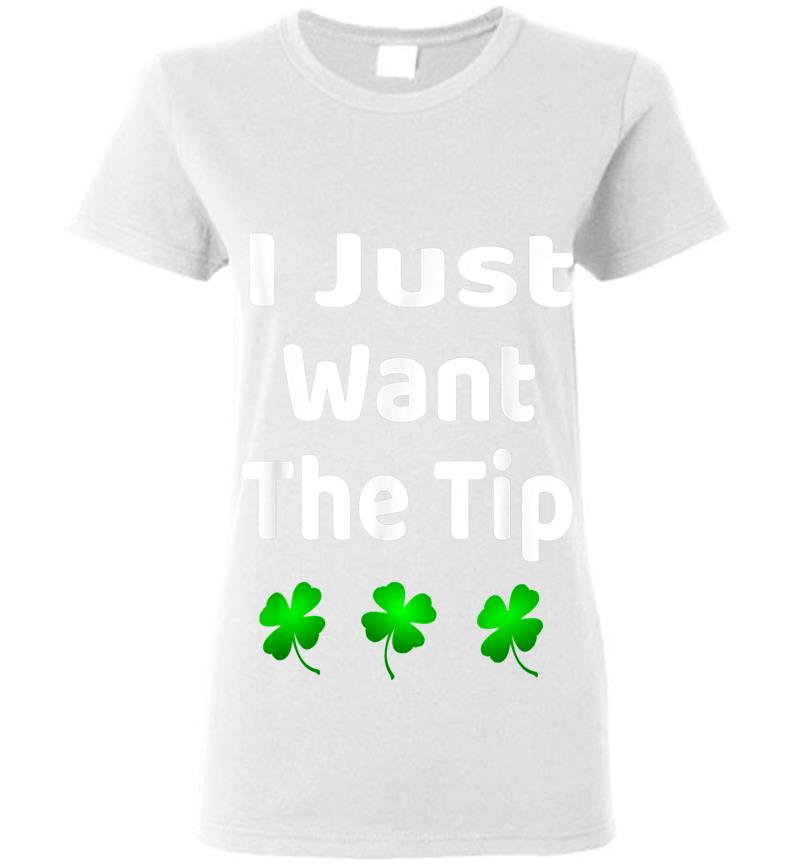 Inktee Store - Bartender St Patricks Day Funny Just The Tip Womens T-Shirt Image