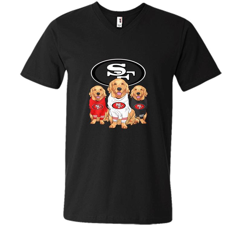 Basset Dog San Francisco 49Ers V-Neck T-Shirt