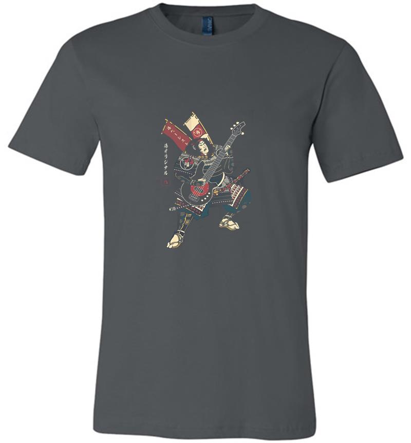 Bassist Samurai Play Guitar Premium T-shirt