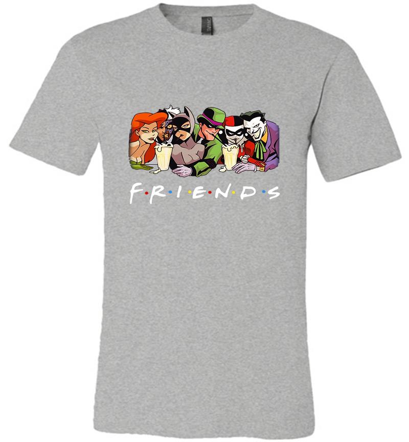 Inktee Store - Batman Gotham Villains Friends Tv Show Premium T-Shirt Image