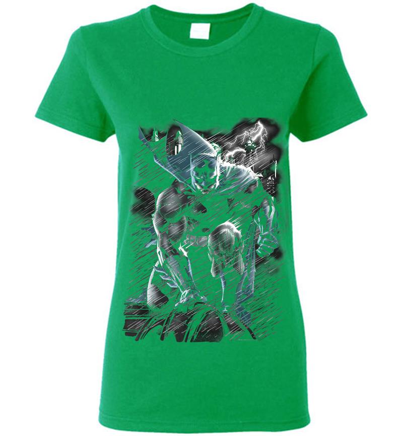 Inktee Store - Batman In The Rain Womens T-Shirt Image