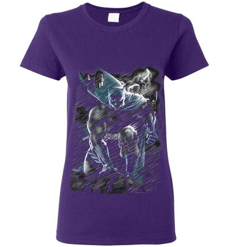 Inktee Store - Batman In The Rain Womens T-Shirt Image