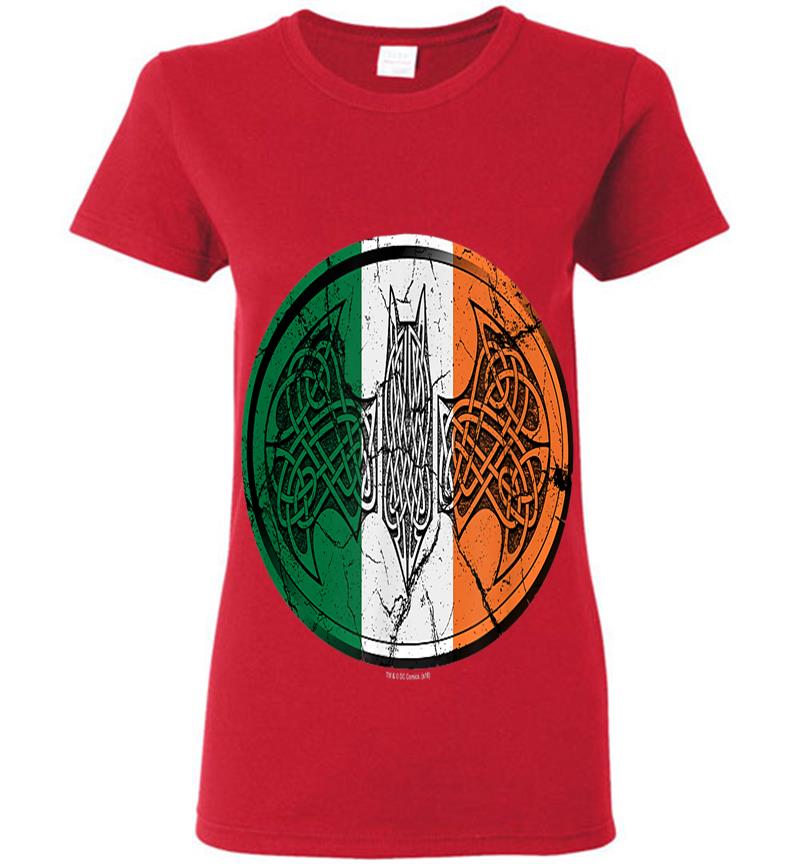 Inktee Store - Batman Irish Celtic Symbol Womens T-Shirt Image