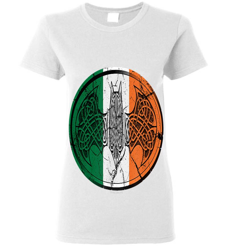 Inktee Store - Batman Irish Celtic Symbol Womens T-Shirt Image