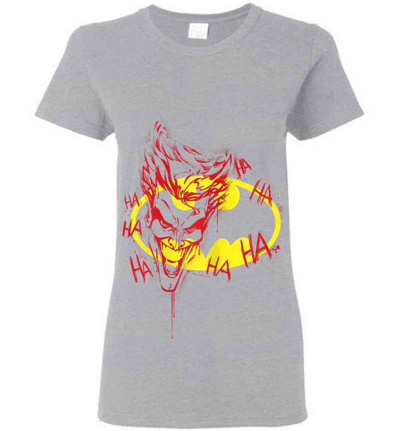 Inktee Store - Batman Joker Graffiti Womens T-Shirt Image