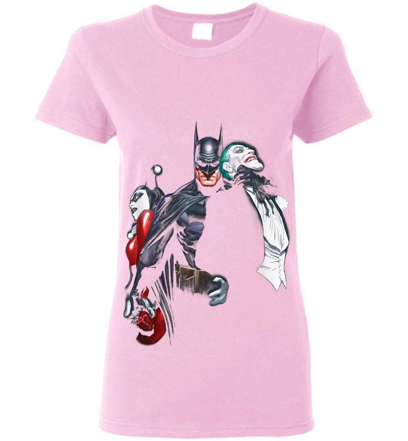 Inktee Store - Batman Joker Harley Choke Womens T-Shirt Image