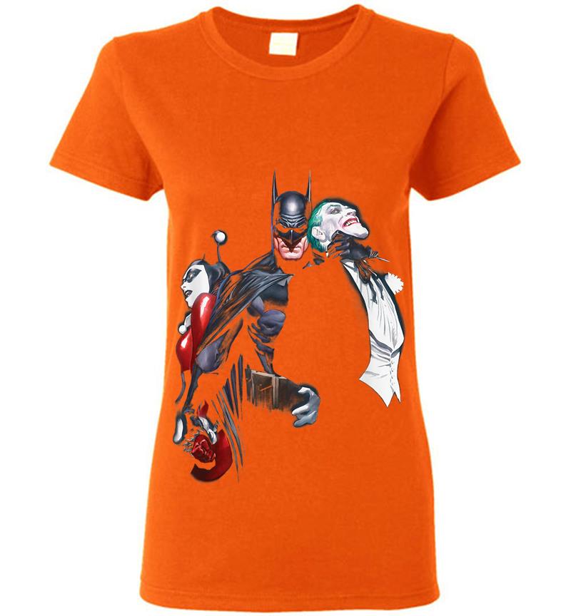 Inktee Store - Batman Joker Harley Choke Womens T-Shirt Image