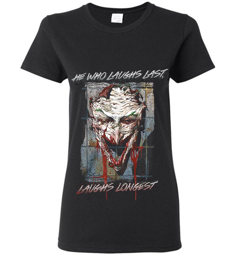 Batman Joker Just For Laughs Womens T-Shirt