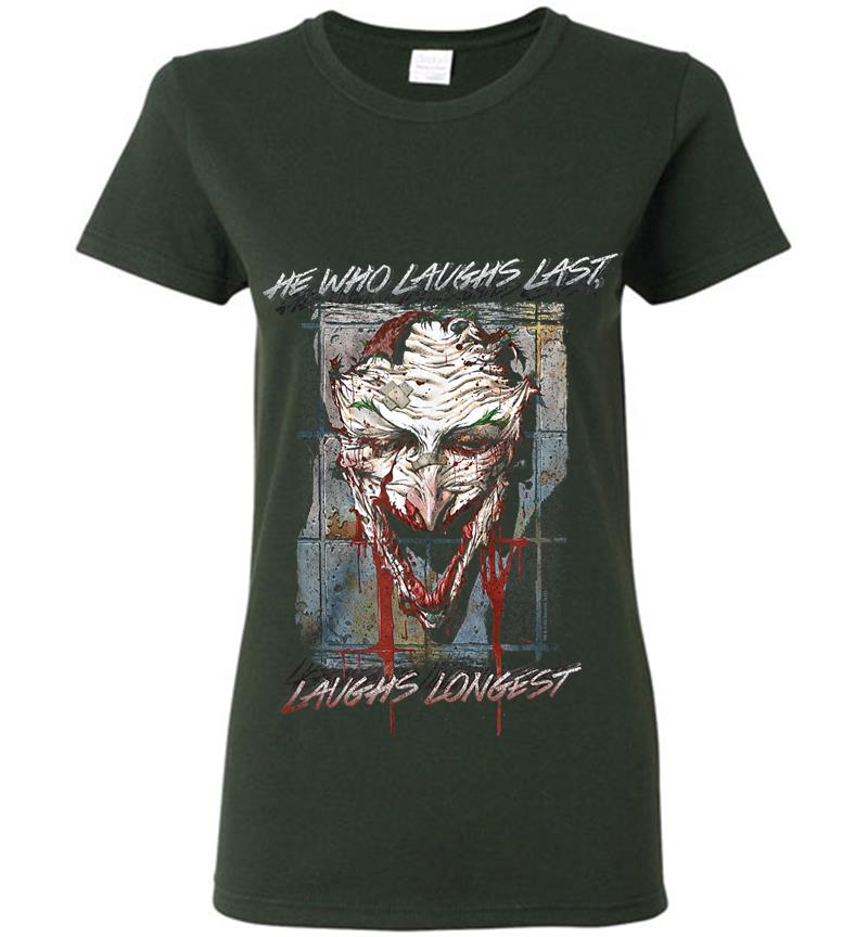 Inktee Store - Batman Joker Just For Laughs Womens T-Shirt Image