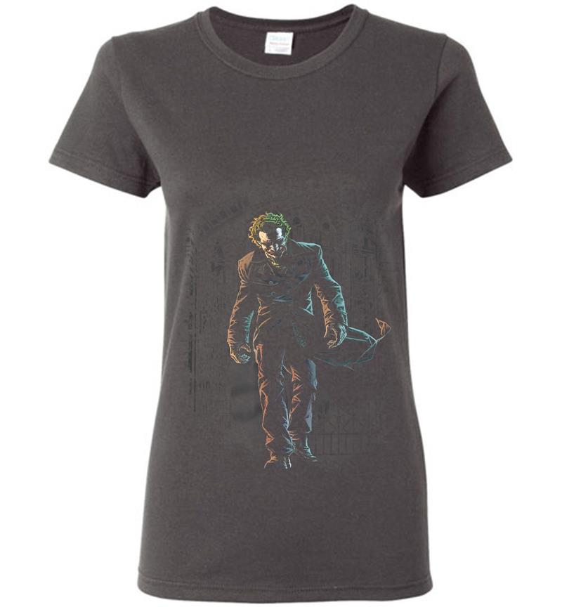 Inktee Store - Batman Joker Leaves Arkham Womens T-Shirt Image