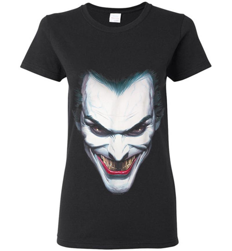 Batman Joker Portrait Womens T-Shirt