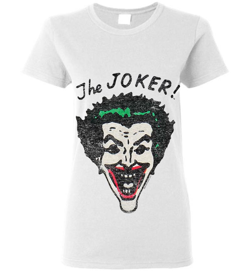 Inktee Store - Batman Joker Retro Womens T-Shirt Image