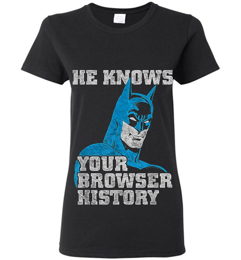 Batman Knows Womens T-Shirt