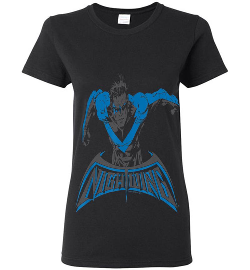 Batman Nightwing Wing Of The Night Womens T-Shirt