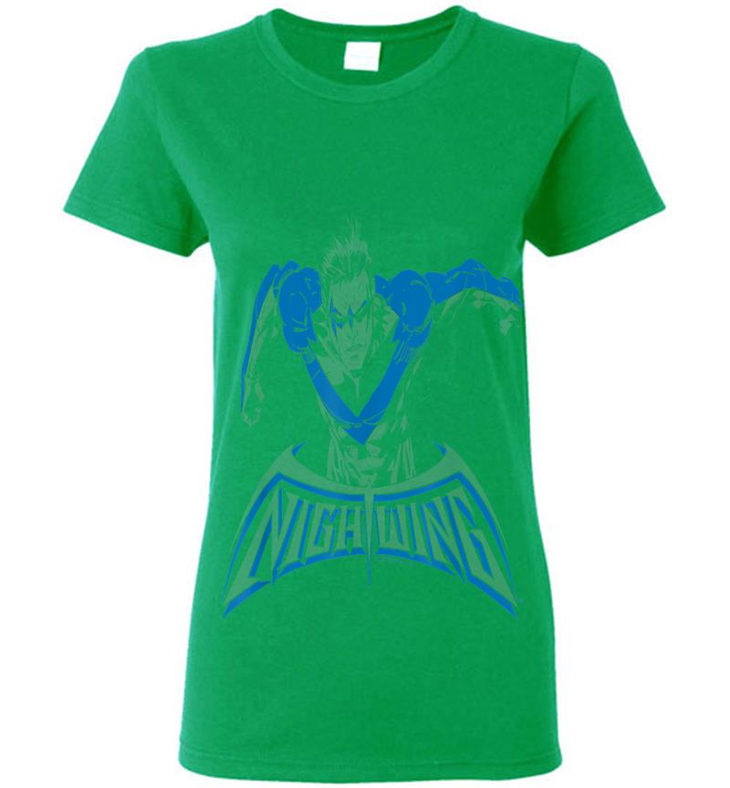 Inktee Store - Batman Nightwing Wing Of The Night Womens T-Shirt Image