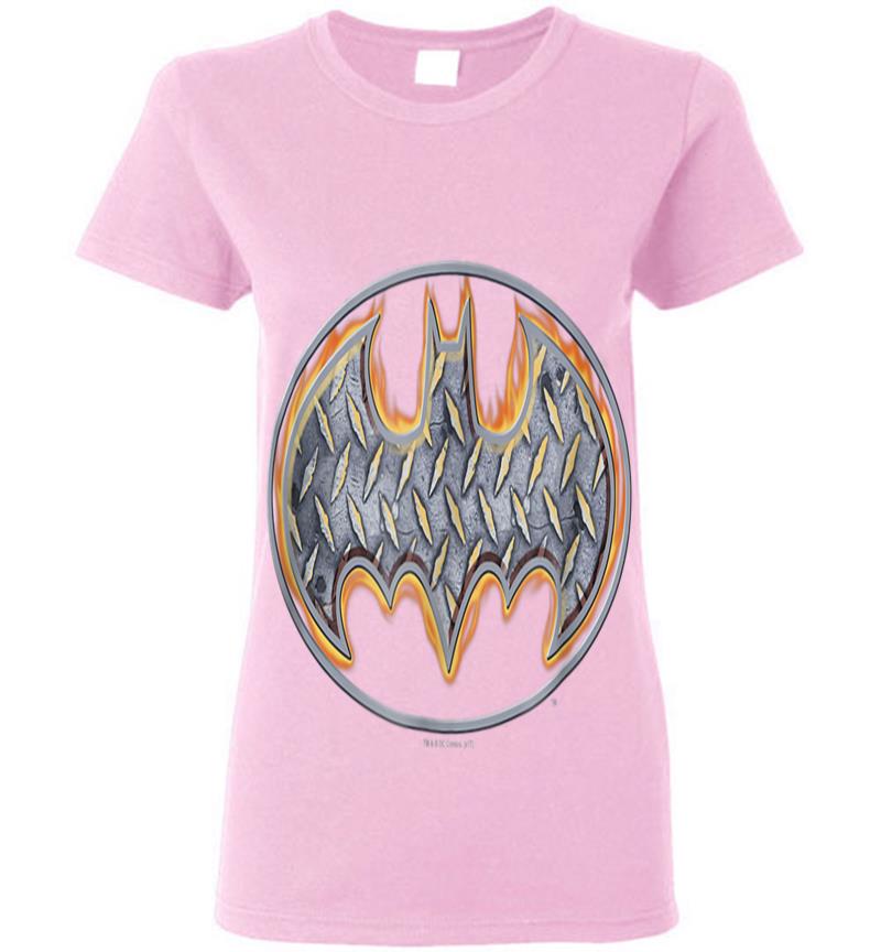 Inktee Store - Batman Sl Fire Shield Womens T-Shirt Image