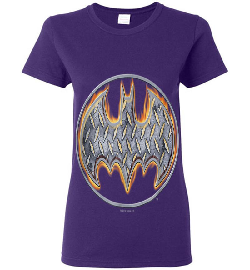 Inktee Store - Batman Sl Fire Shield Womens T-Shirt Image