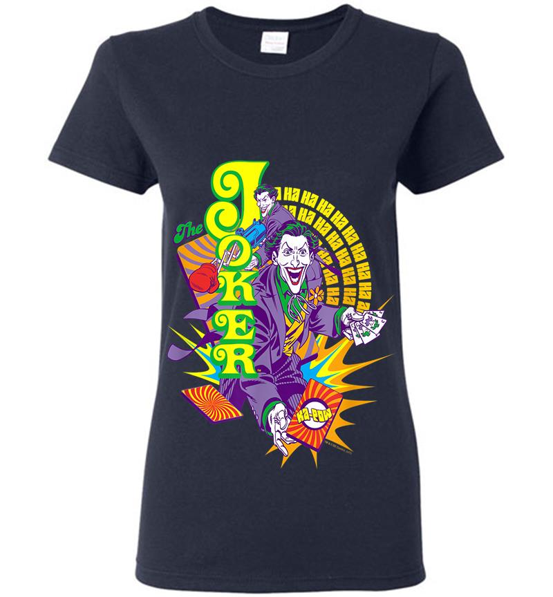 Inktee Store - Batman The Joker Raw Deal Womens T-Shirt Image