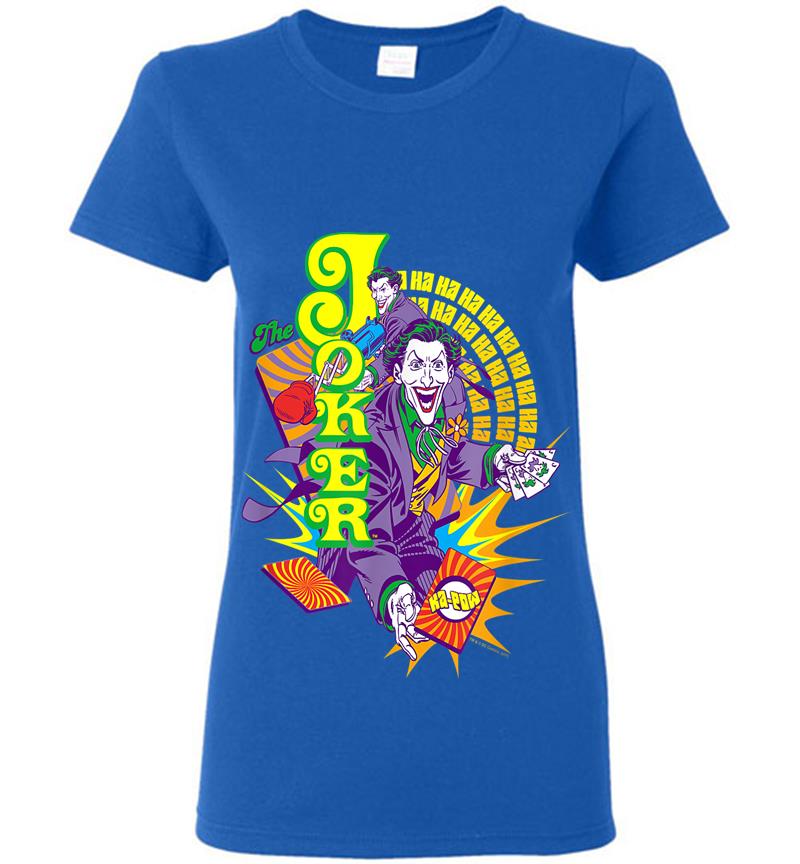 Inktee Store - Batman The Joker Raw Deal Womens T-Shirt Image