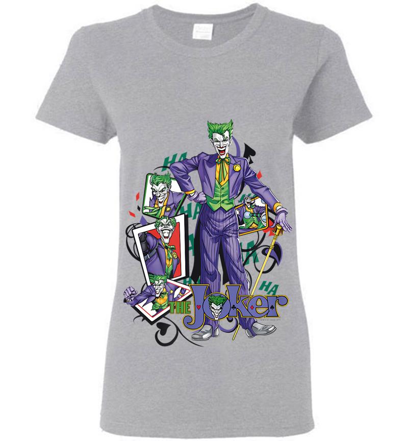 Inktee Store - Batman The Joker Wild Cards Womens T-Shirt Image