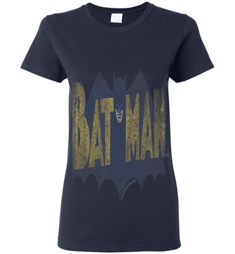 Inktee Store - Batman Vintage Logo Womens T-Shirt Image