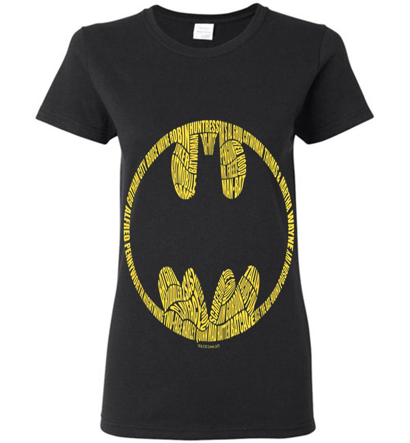 Batman Word Logo Womens T-Shirt