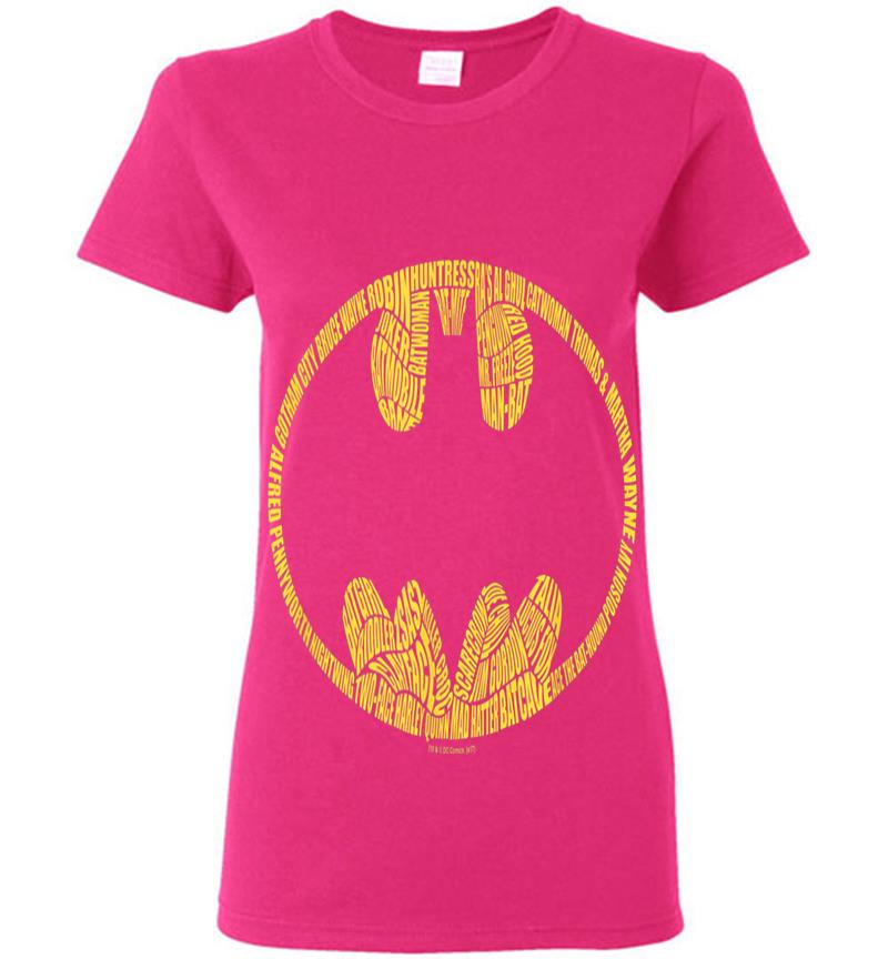 Inktee Store - Batman Word Logo Womens T-Shirt Image