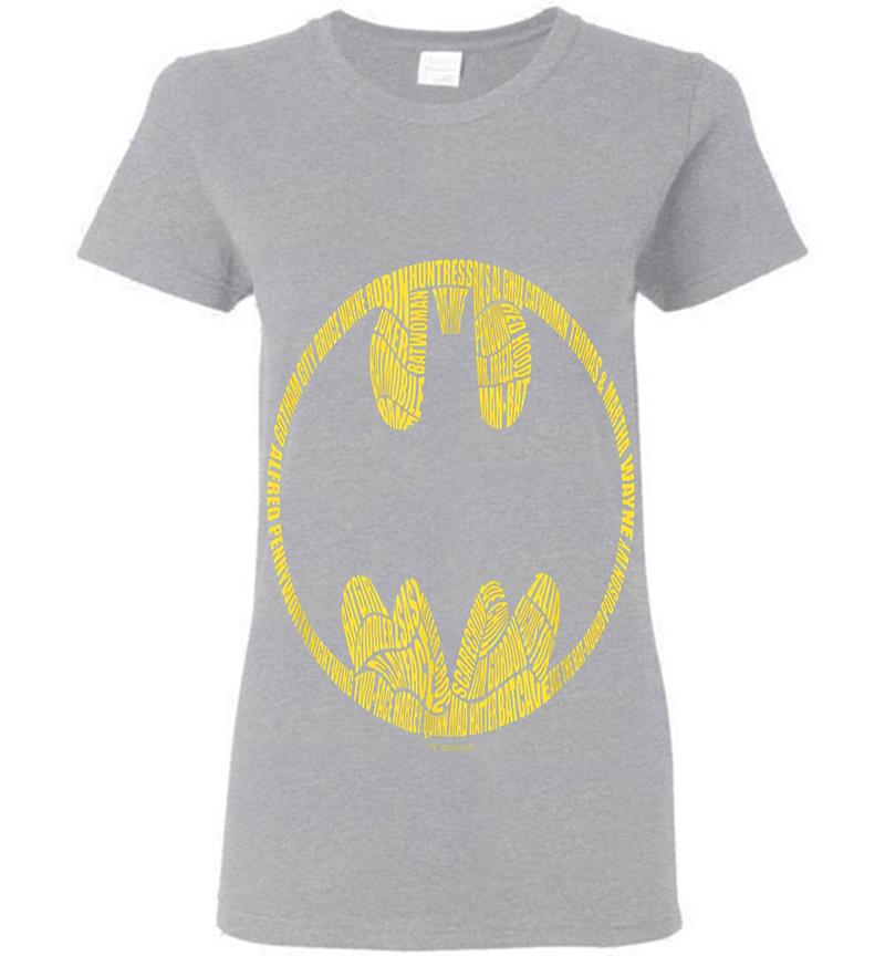 Inktee Store - Batman Word Logo Womens T-Shirt Image