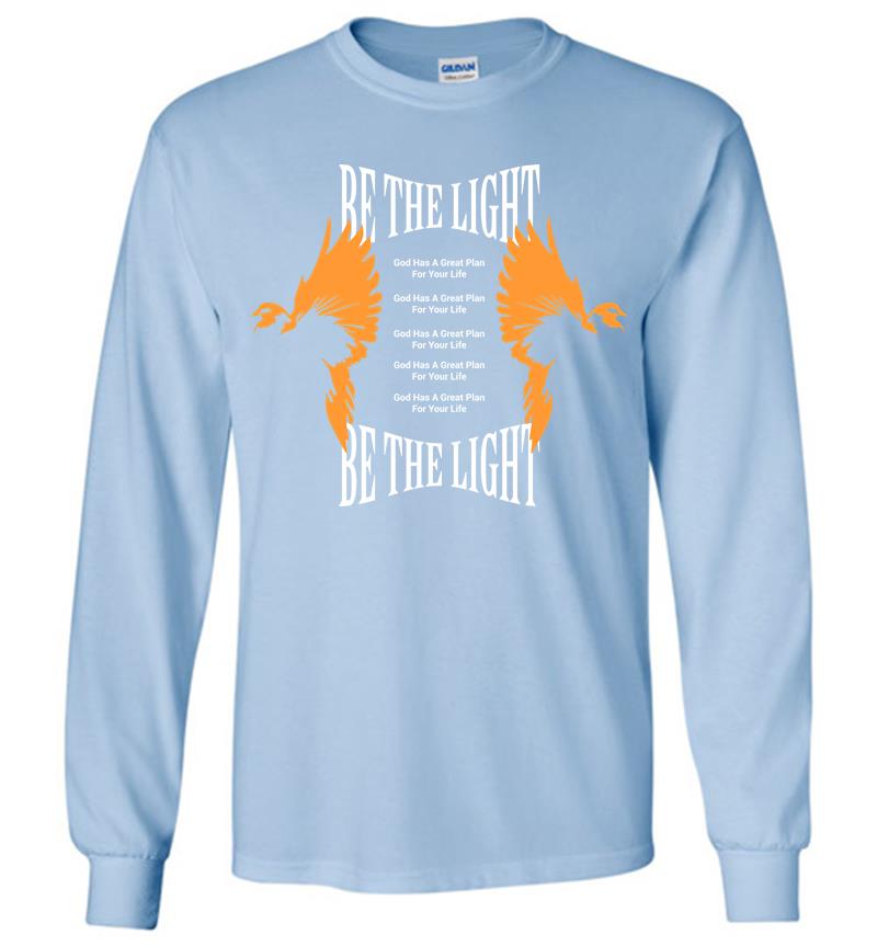 Inktee Store - Be The Light Long Sleeve T-Shirt Image