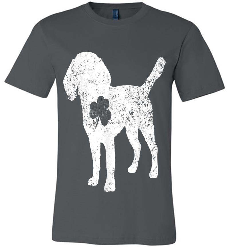 Beagle Irish Clover St Patrick Day Dog Premium T-Shirt