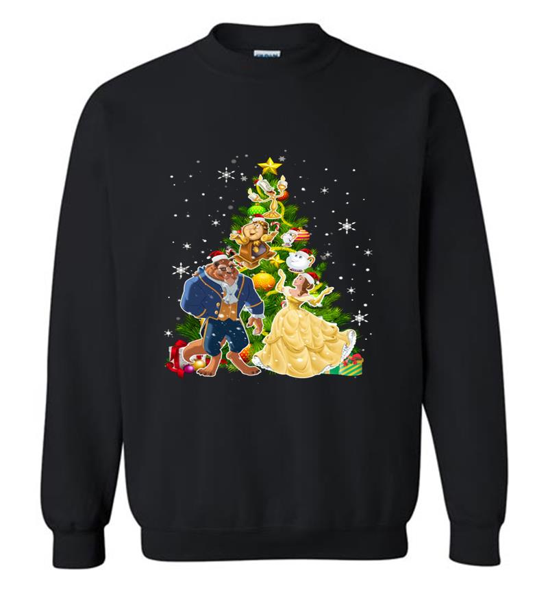 Beauty And The Beast Christmas Tree Sweatshirt