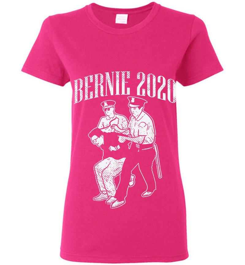 Inktee Store - Bernie 2020 Arrest Protest Demonstration Sanders President Womens T-Shirt Image