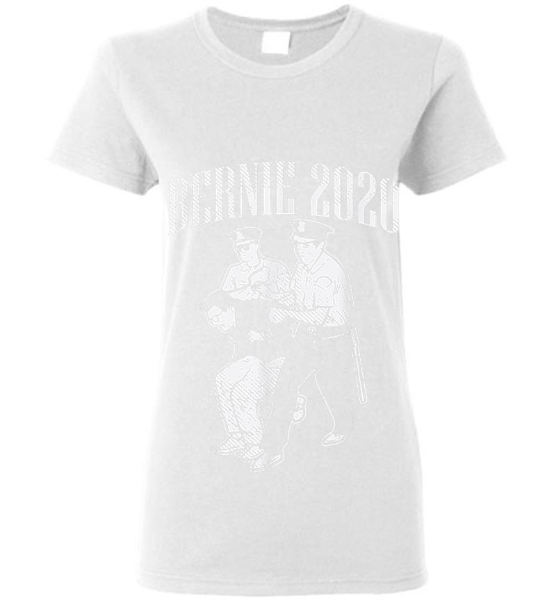 Inktee Store - Bernie 2020 Arrest Protest Demonstration Sanders President Womens T-Shirt Image