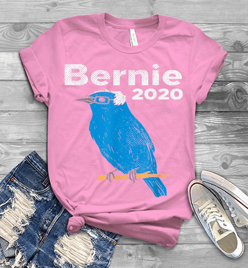 Inktee Store - Bernie 2020 Blue Bird Sanders Funny 2020 Election President Mens T-Shirt Image