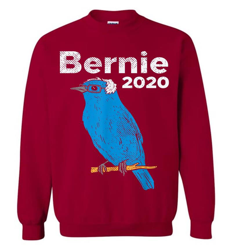 Inktee Store - Bernie 2020 Blue Bird Sanders Funny 2020 Election President Sweatshirt Image