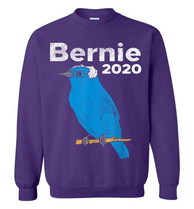 Inktee Store - Bernie 2020 Blue Bird Sanders Funny 2020 Election President Sweatshirt Image