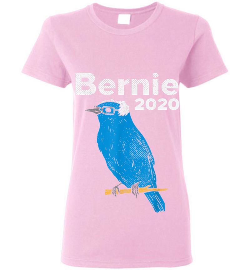 Inktee Store - Bernie 2020 Blue Bird Sanders Funny 2020 Election President Womens T-Shirt Image