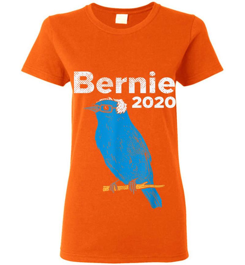 Inktee Store - Bernie 2020 Blue Bird Sanders Funny 2020 Election President Womens T-Shirt Image