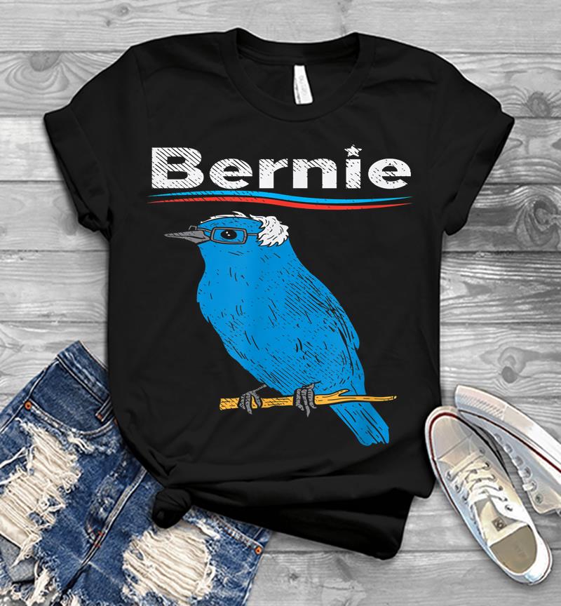 Bernie Sanders Blue Bird Glasses Wig 2020 Election President Mens T-Shirt