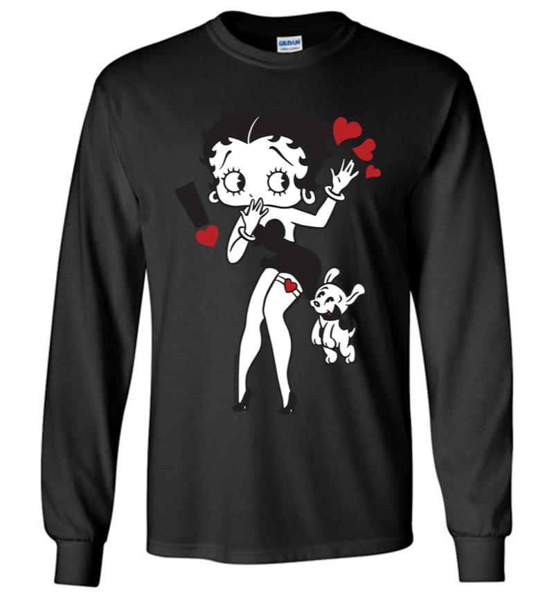Betty Boop Exclamation Mark Long Sleeve T-Shirt
