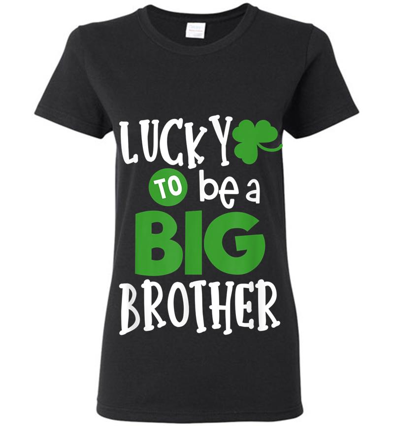 Big Brother St Patricks Day Pregnancy Announce Womens T-Shirt