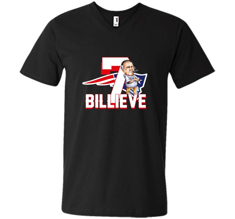 Bill Obrien New England Patriots 7 Billieve V-Neck T-Shirt