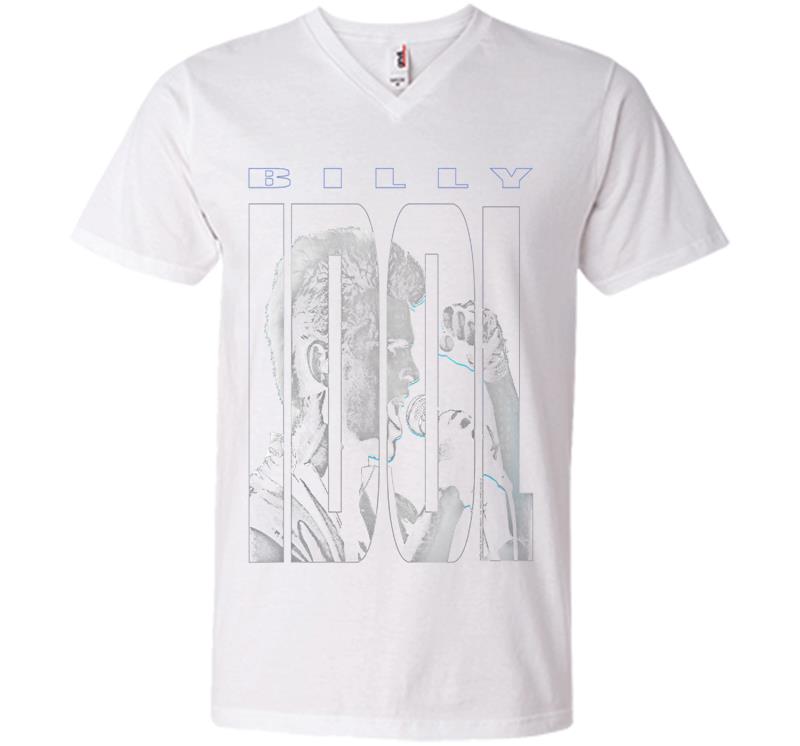 Inktee Store - Billy Idol Idolize V-Neck T-Shirt Image