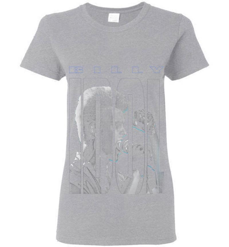 Inktee Store - Billy Idol Idolize Womens T-Shirt Image