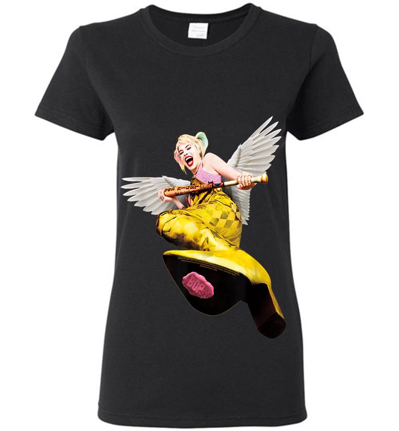 Birds Of Prey Harley Quinn Kick Womens T-Shirt