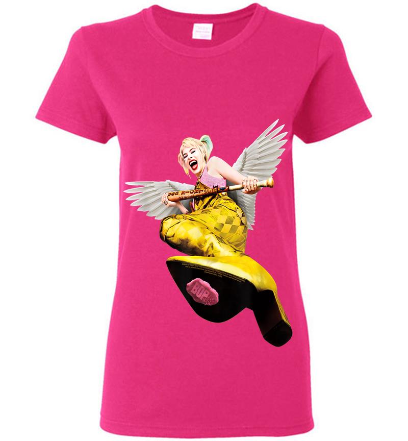 Inktee Store - Birds Of Prey Harley Quinn Kick Womens T-Shirt Image