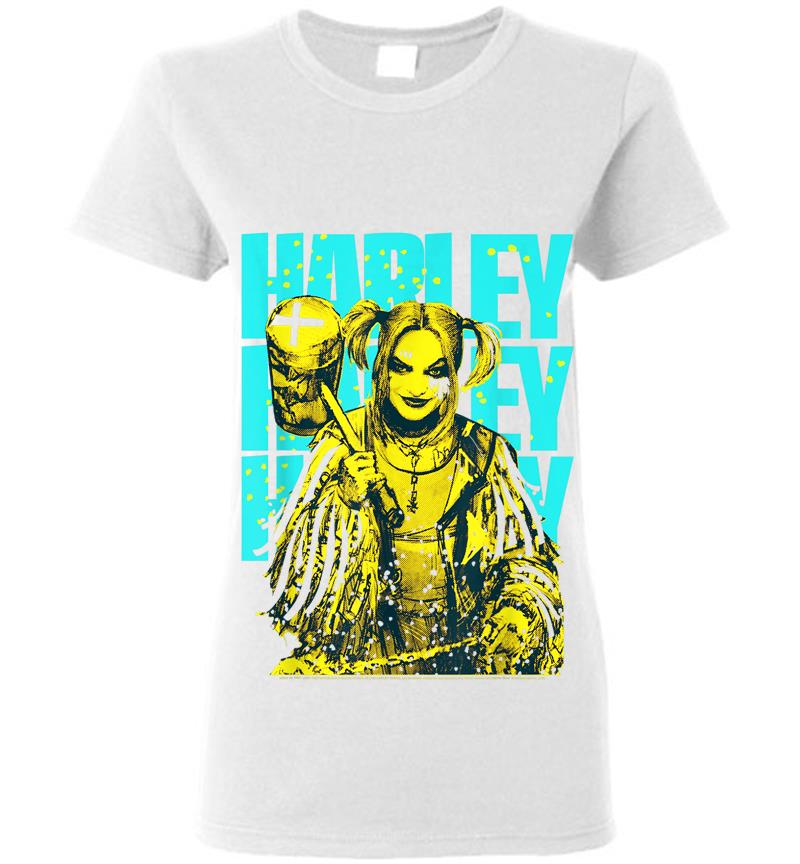 Inktee Store - Birds Of Prey Harley Quinn Painted Womens T-Shirt Image